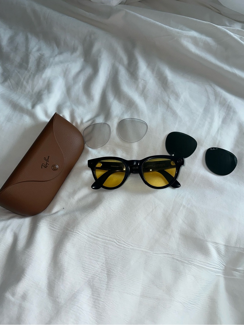 RayBan P Meta Headliner Gen 1 with pair of aftermarket replacement lenses. - Picture 7 of 13